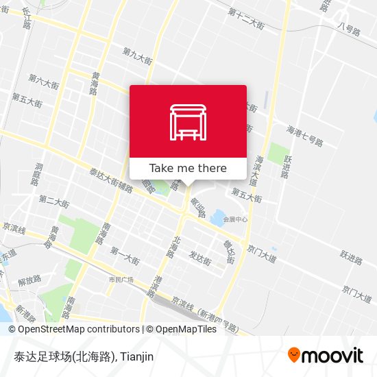 泰达足球场(北海路) map