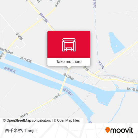 西千米桥 map