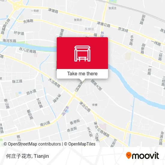何庄子花市 map