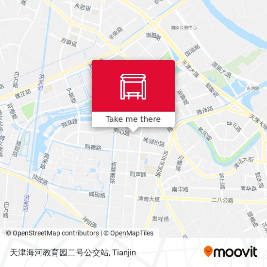 天津海河教育园二号公交站 map