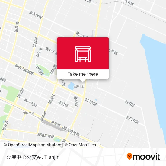 会展中心公交站 map