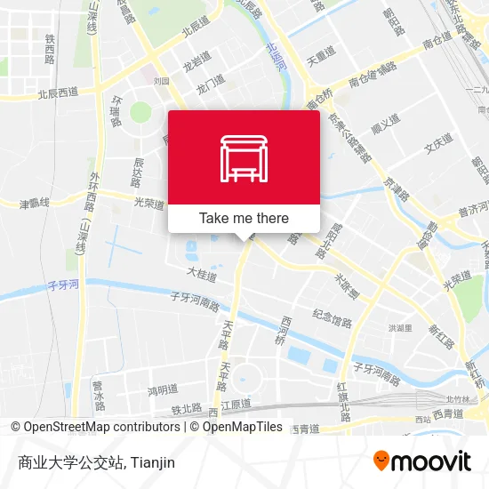 商业大学公交站 map