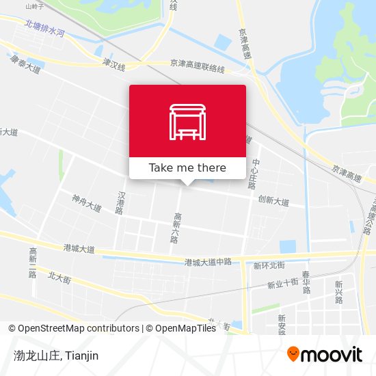 渤龙山庄 map
