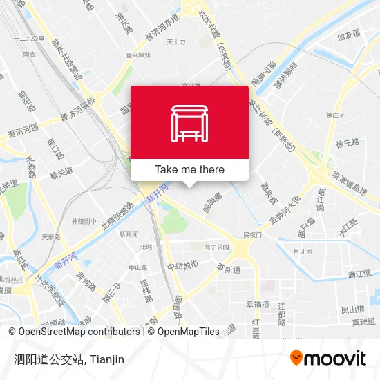 泗阳道公交站 map