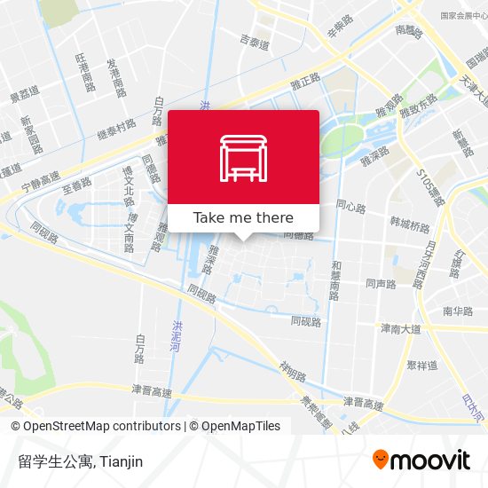 留学生公寓 map