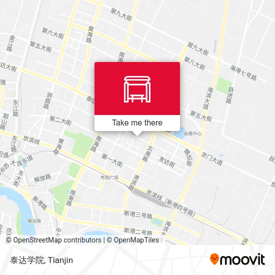 泰达学院 map