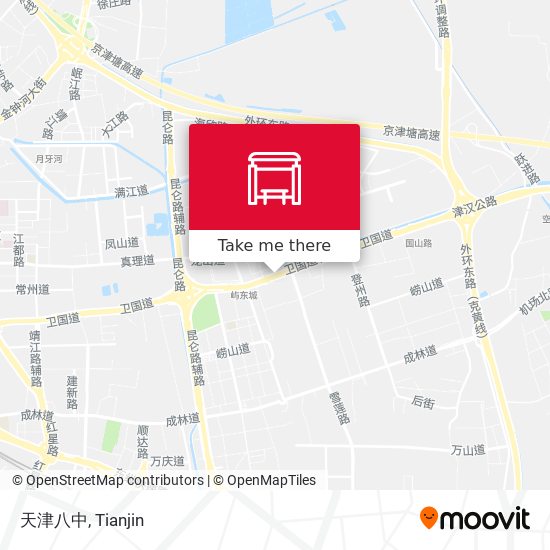 天津八中 map