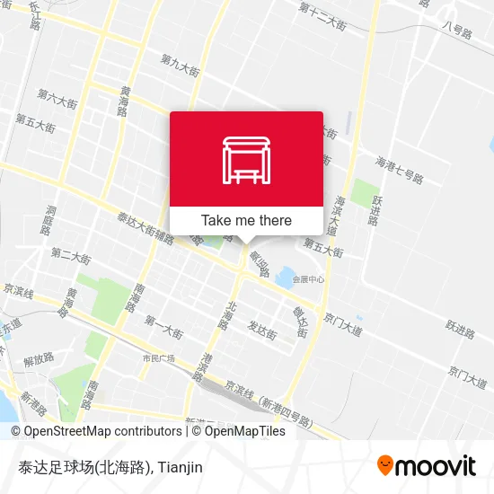 泰达足球场(北海路) map