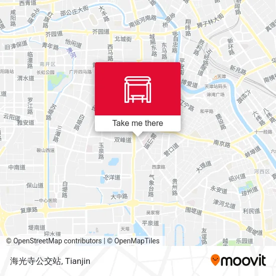 海光寺公交站 map