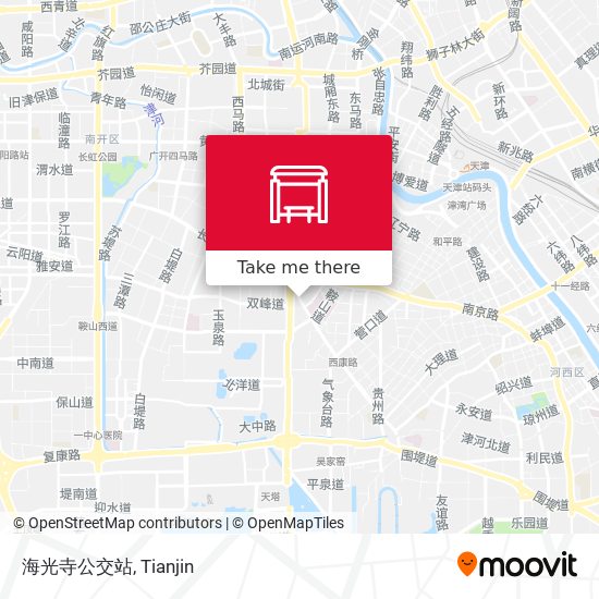 海光寺公交站 map