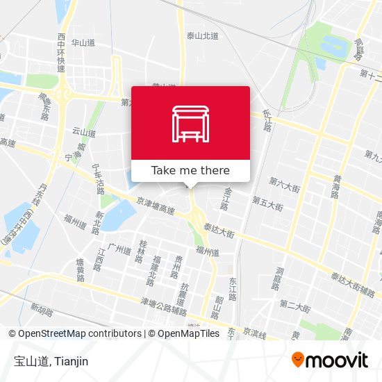宝山道 map