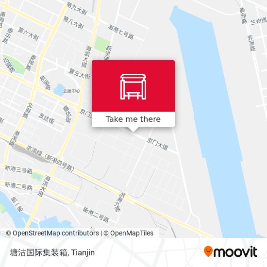 塘沽国际集装箱 map