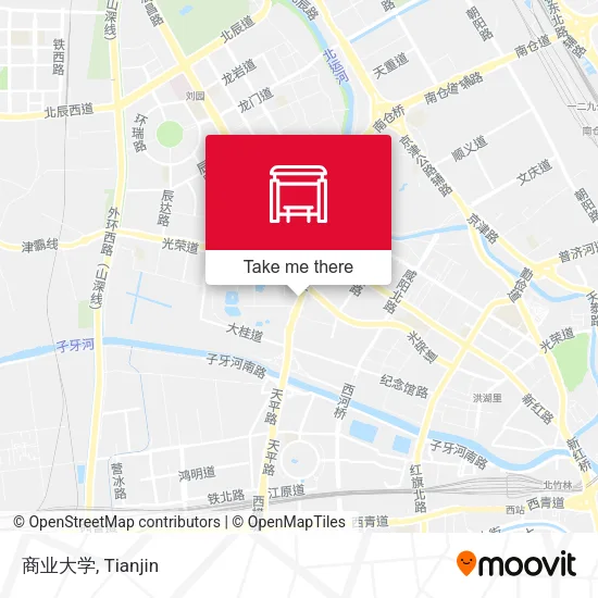 商业大学 map