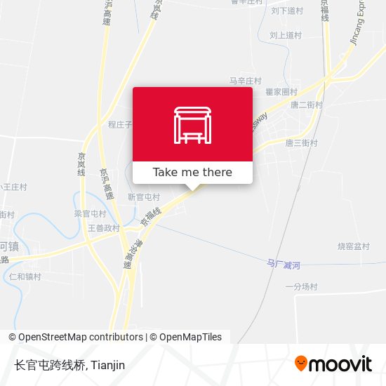 长官屯跨线桥 map