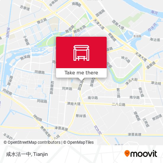 咸水沽一中 map