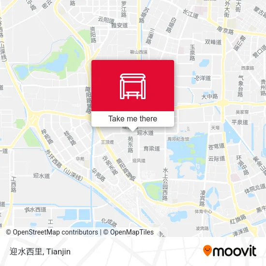 迎水西里 map