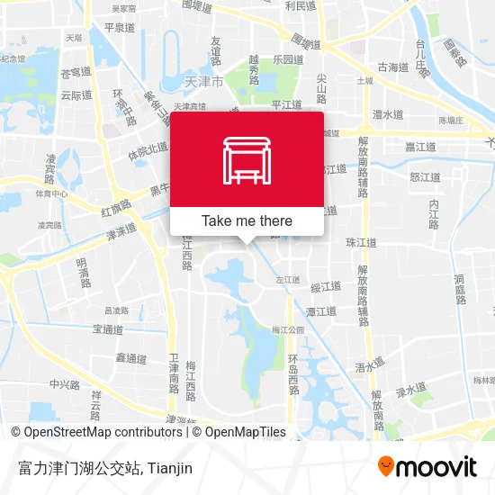 富力津门湖公交站 map