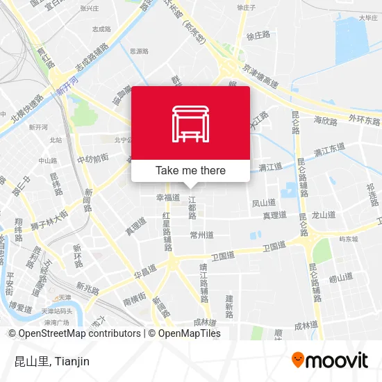昆山里 map