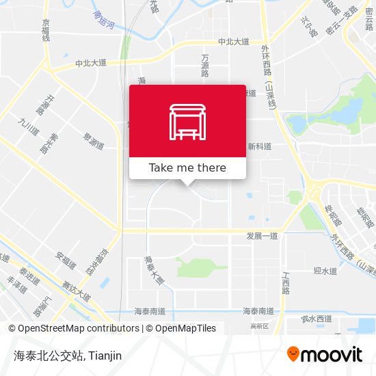 海泰北公交站 map