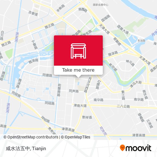 咸水沽五中 map