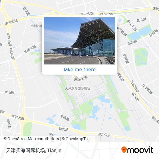 天津滨海国际机场 map