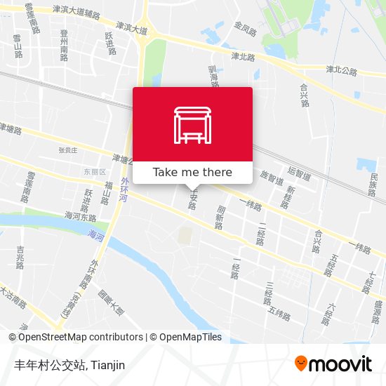 丰年村公交站 map