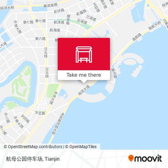 航母公园停车场 map