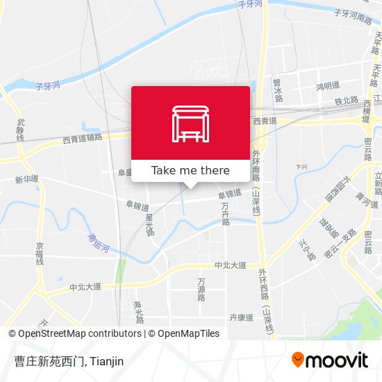 曹庄新苑西门 map