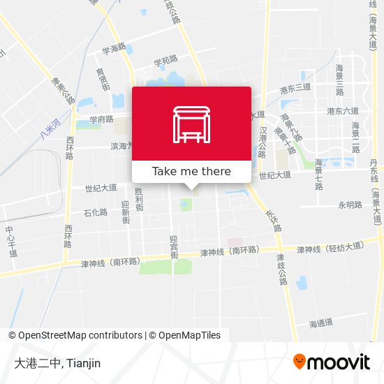大港二中 map