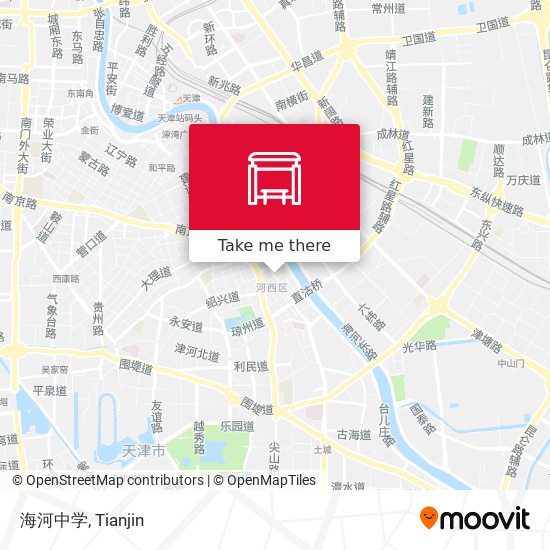 海河中学 map