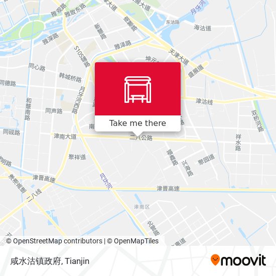 咸水沽镇政府 map