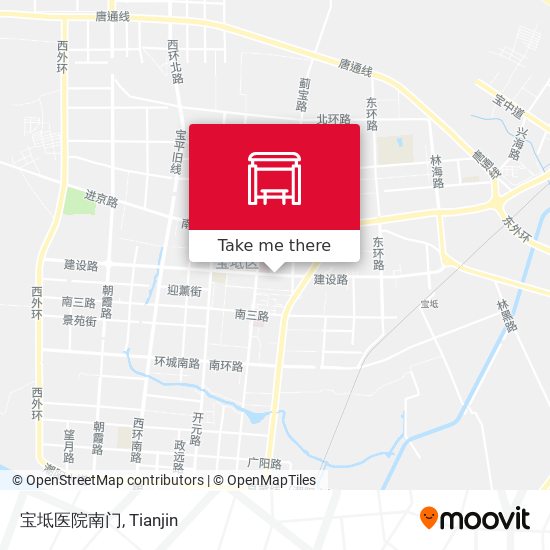 宝坻医院南门 map