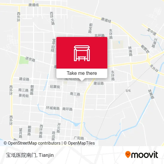 宝坻医院南门 map