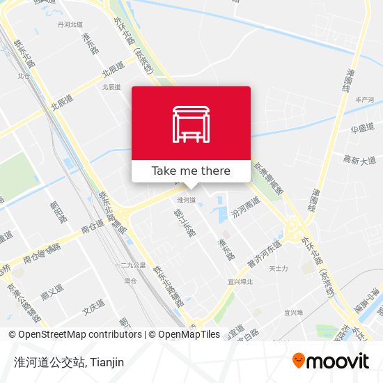 淮河道公交站 map