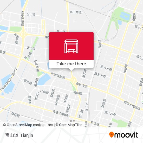 宝山道 map