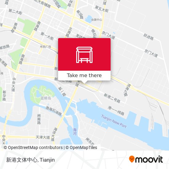 新港文体中心 map