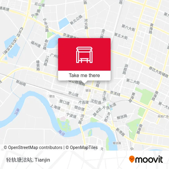 轻轨塘沽站 map