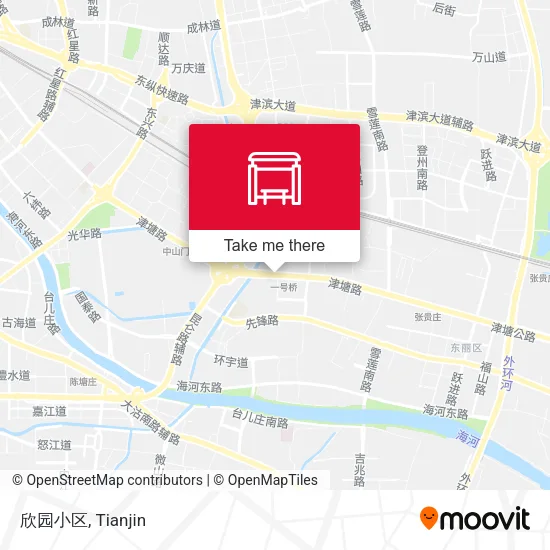 欣园小区 map