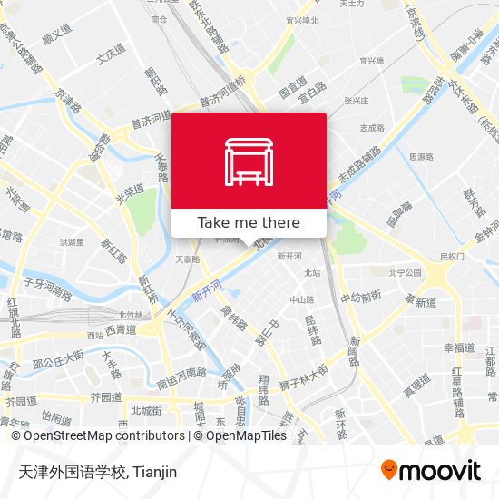天津外国语学校 map