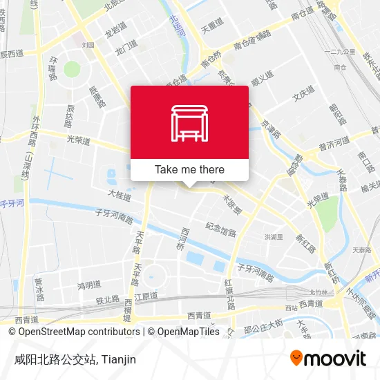咸阳北路公交站 map