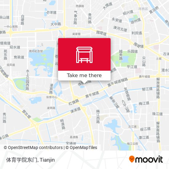 体育学院东门 map