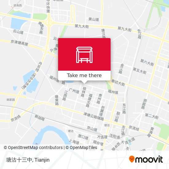 塘沽十三中 map