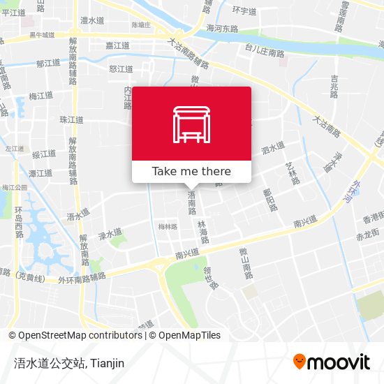 浯水道公交站 map
