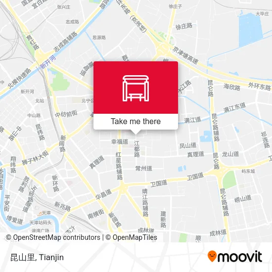 昆山里 map