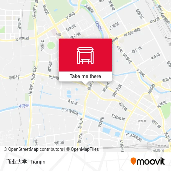 商业大学 map