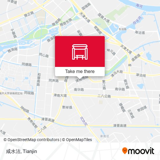 咸水沽 map