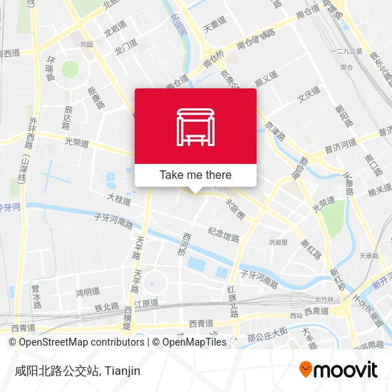 咸阳北路公交站 map