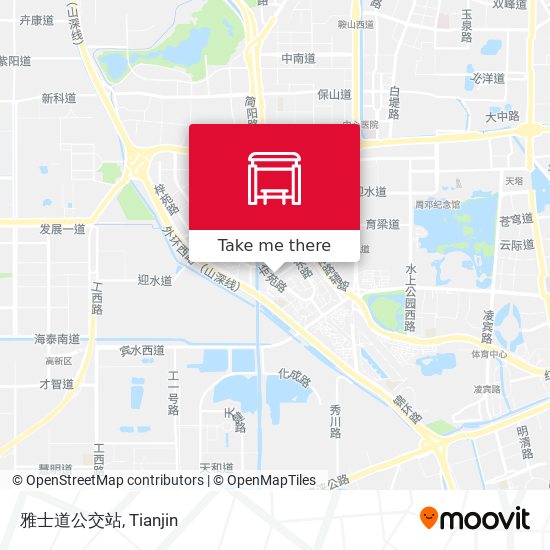 雅士道公交站 map