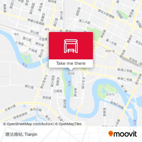 塘沽南站 map