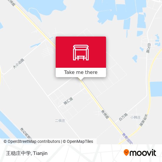 王稳庄中学 map